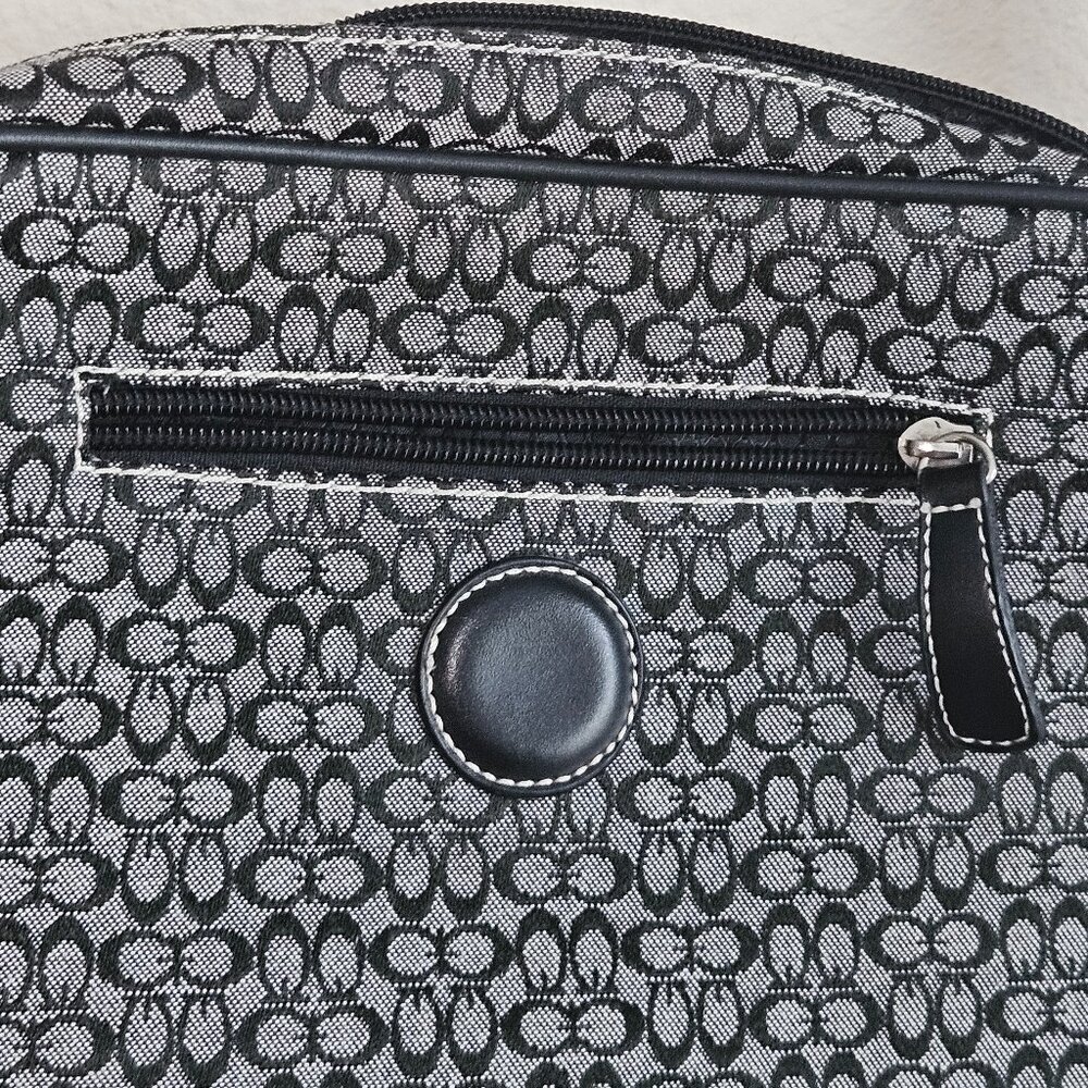 OKPTA BLACK AND GREY PURSE Medium AJUSTABLE STRAP Crossbody Bag - Picture 5 of 8